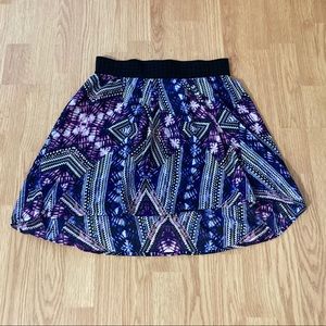 Dynamite geometric print skirt